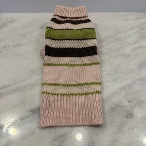 Silk and cashmere pink striped sweater by Rani Arabella
